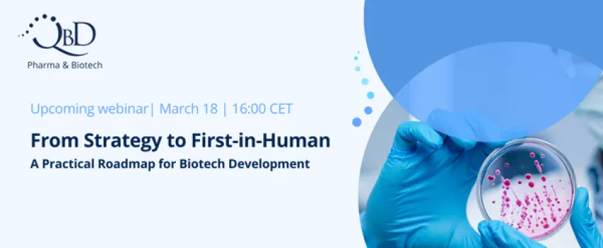 Webinar QbD Group - From Strategy to First-in-Human