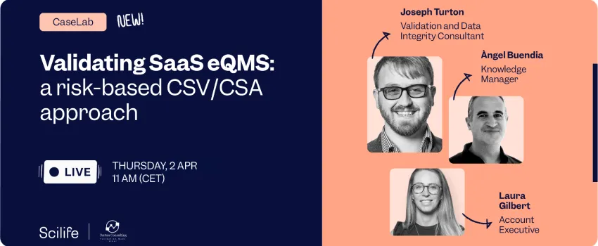Validating SaaS eQMS: a risk-based CSV/CSA approach
