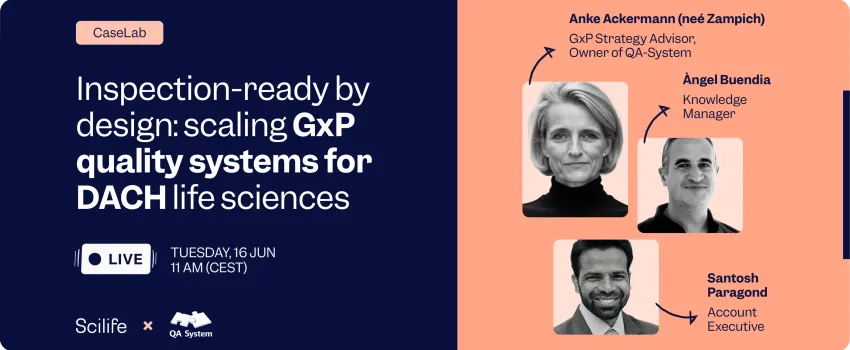 Inspection-ready by design: scaling GxP quality systems for DACH life sciences